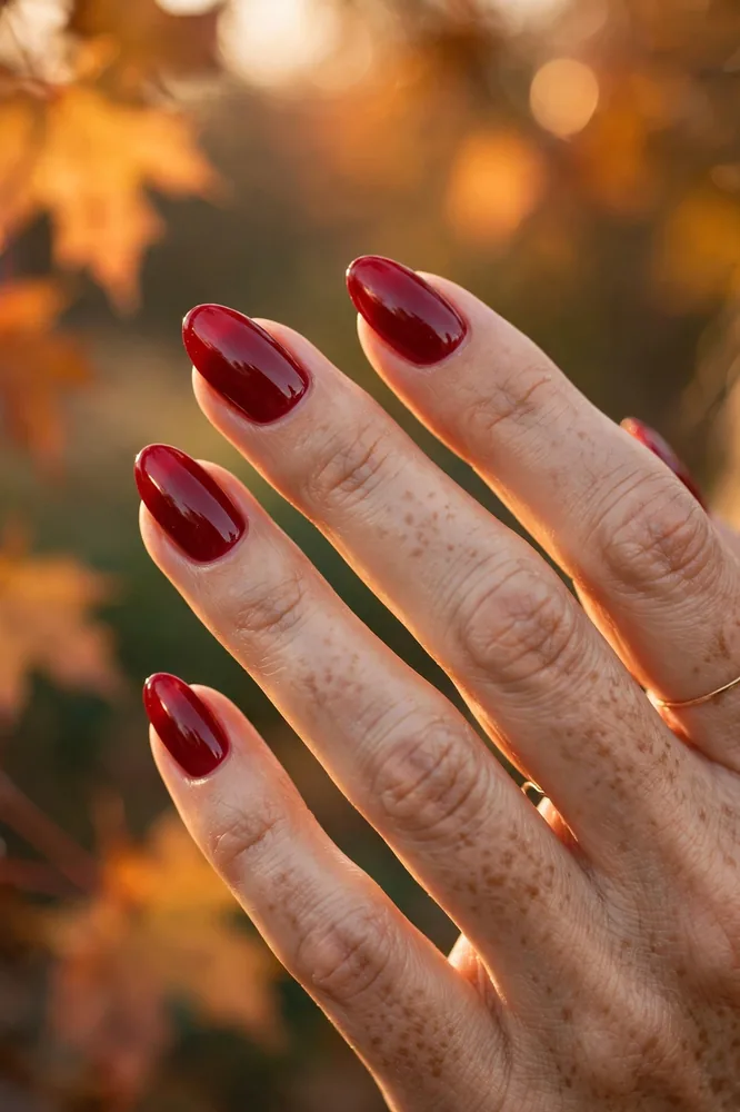 Cranberry shine november nail ideas